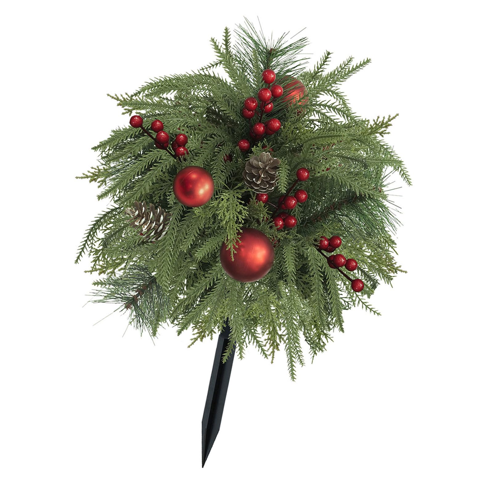 Estaca de Navidad de 60 cm, decoración de entrada y adorno para maceteros de porche