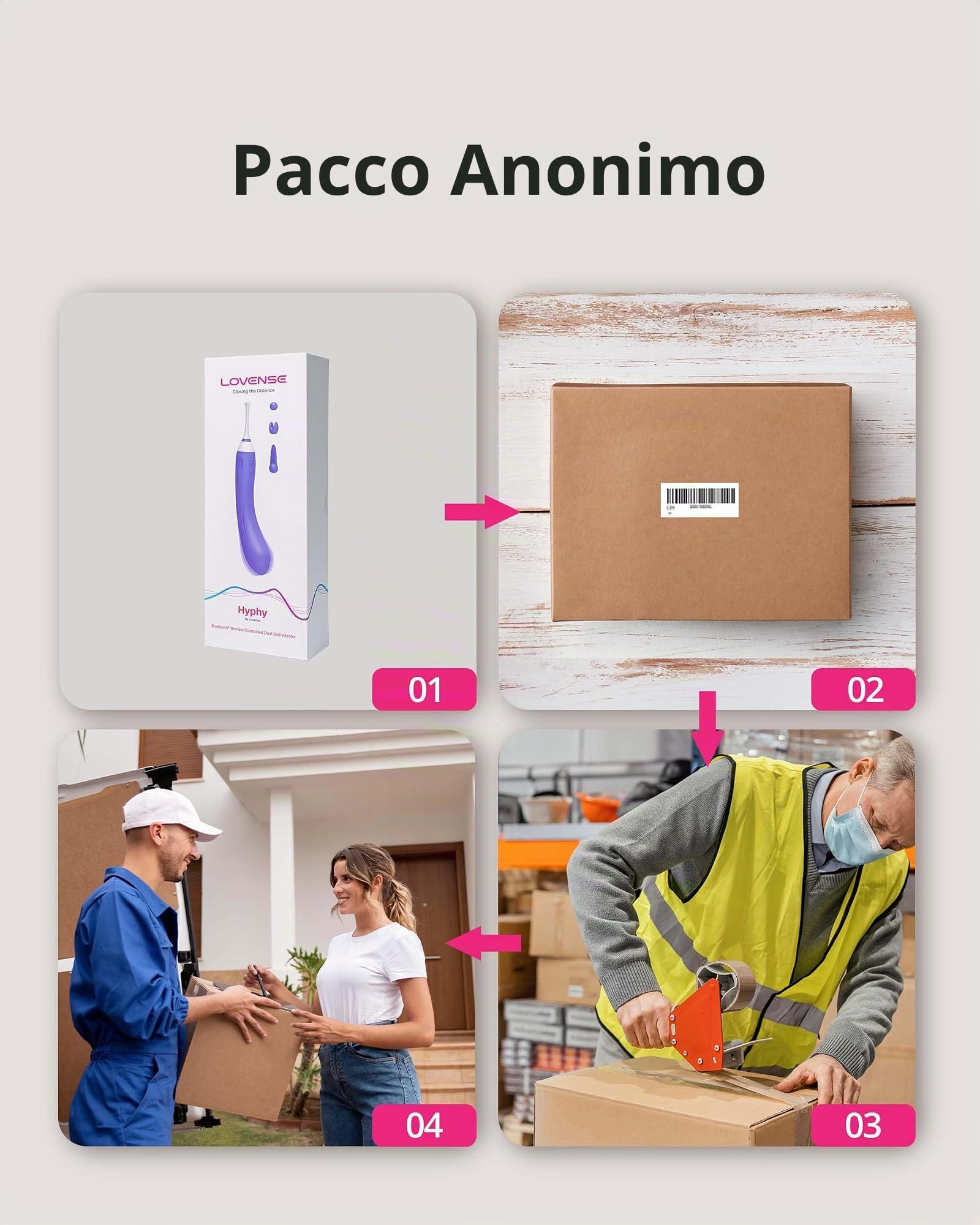 LOVENSE Hyphy Alta Frequenza Vibratore Donna, Potente e Silenzioso | Controllo Remoto Bluetooth a Lunga Distanza con Sincronizzazione Musicale, Partner & App Control