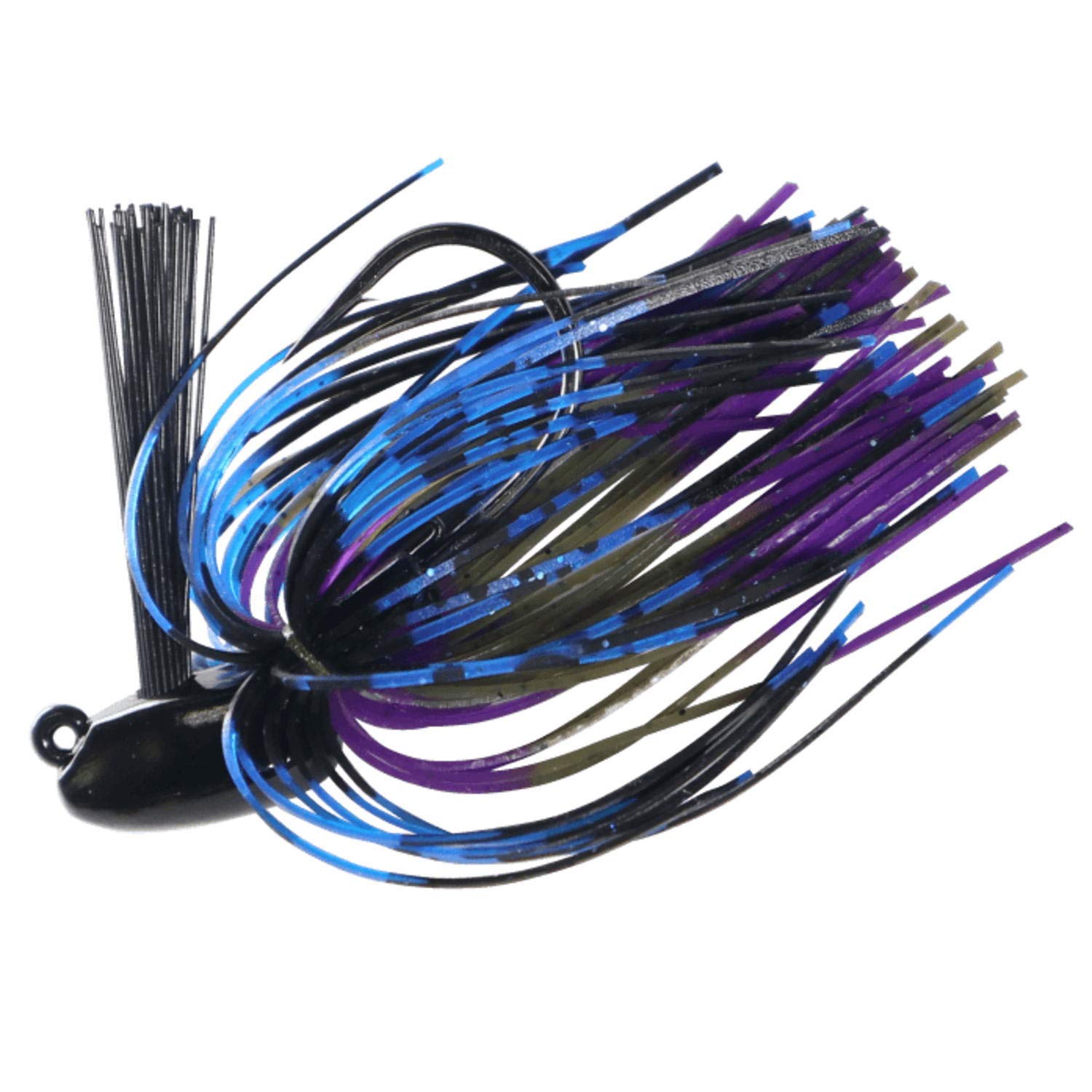 Hayabusa FF405 Shooting Cover Jig - 10.5g Rubber Jig For Fishing (Color #1 Black & Blue Bug) - View #6