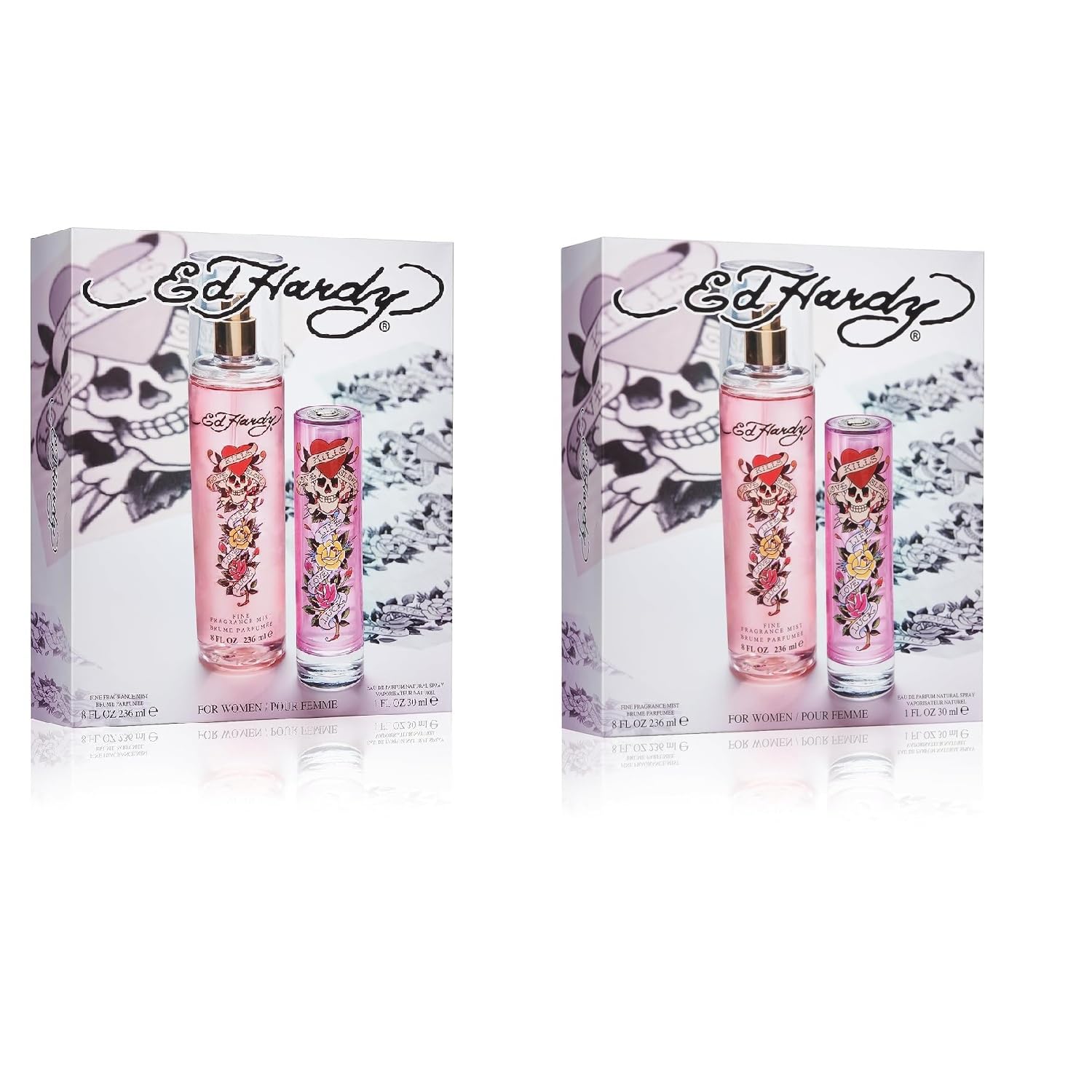 Ed Hardy Women's Fragrance Gift Set with Eau de Parfum and Body Mist