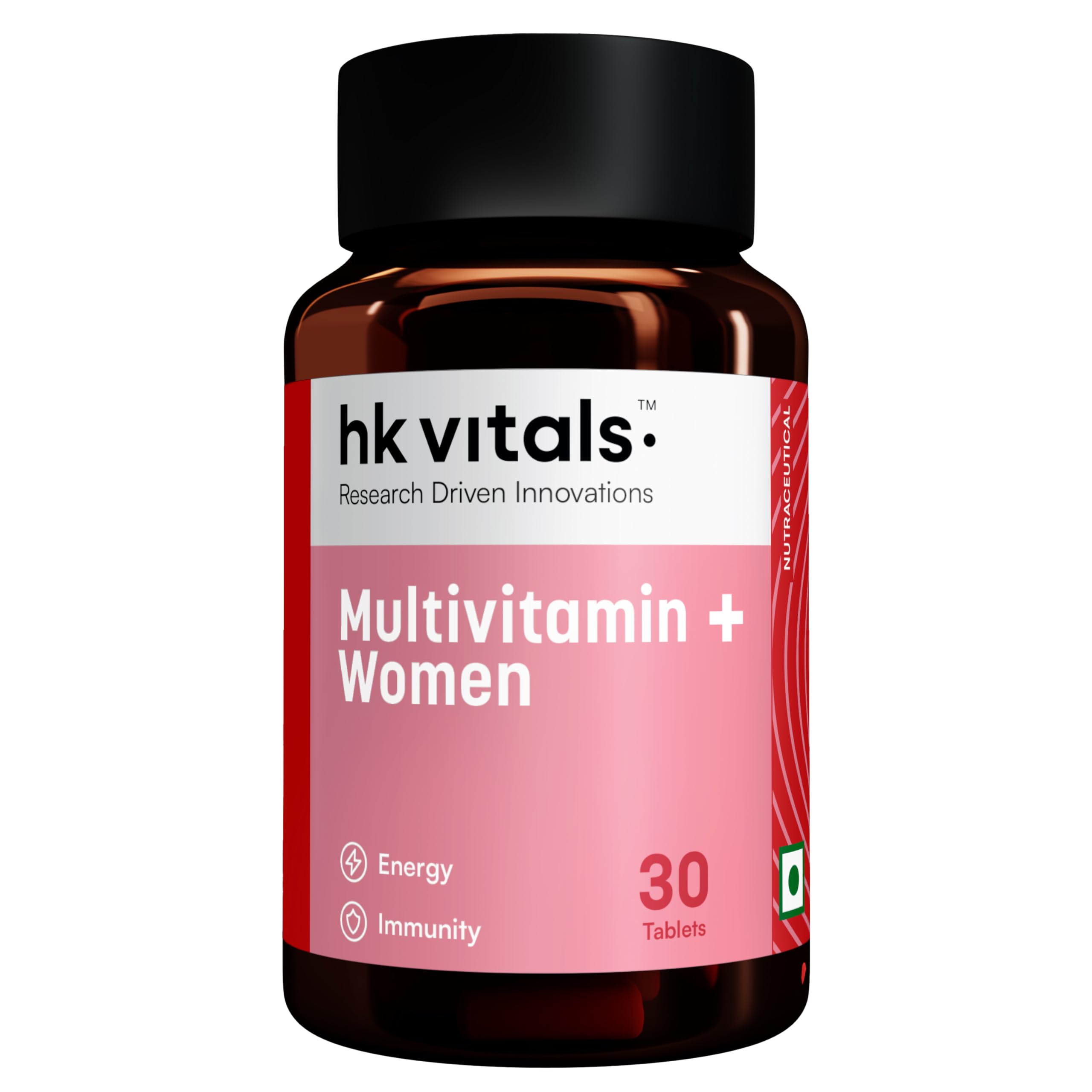 hk vitals Multivitamin Plus Women (30 Tablets) | Daily Multivitamin for Women | For Energy, Joints, Skin & Hair
