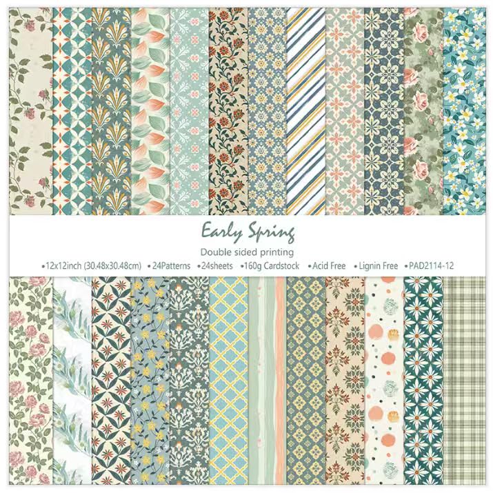 Papier de scrapbooking rigide 30,5x30,5 cm pour éviter les déchirures de vos albums