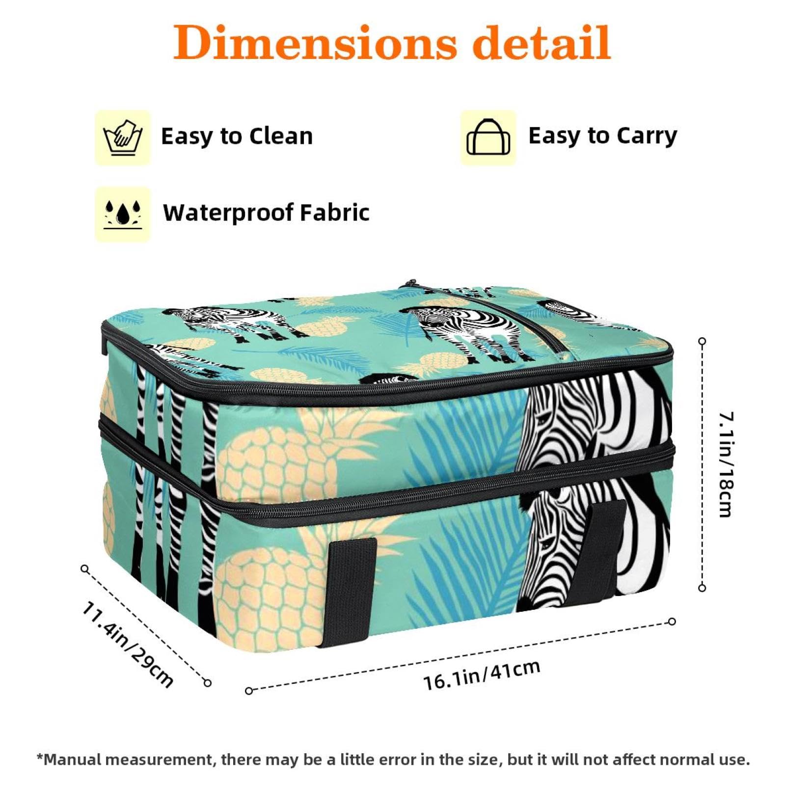 Grand sac à déjeuner isotherme pour homme et femme, double couche, étanche, étanche, réutilisable, sac fourre-tout pour le travail, l'école, le pique-nique, la plage, le camping, les voyages, motif