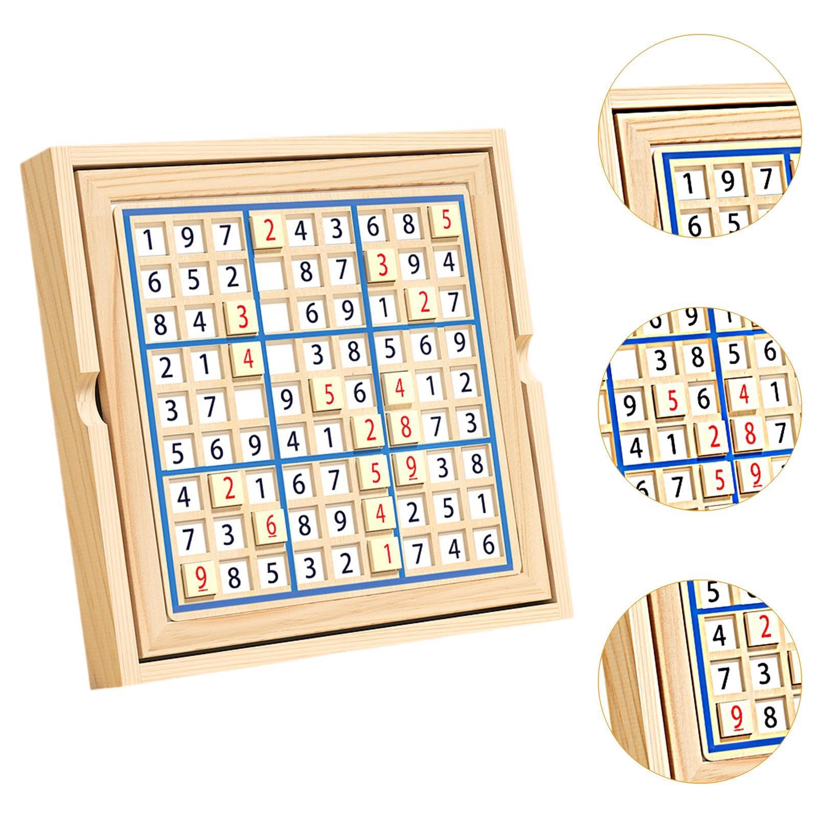 Juego de Rompecabezas Sudoku de Madera, Juguete de Aprendizaje Temprano para Niños Y Niñas de Entre 1 Y 3 años.
