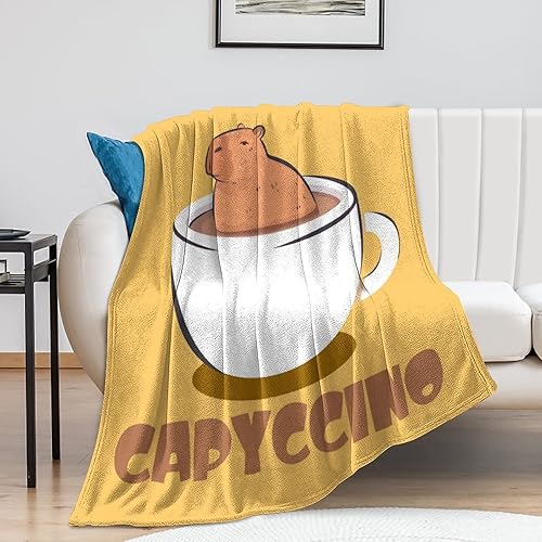 Miniatura 8 de Lindas mantas de regalo, 40 x 50 pulgadas, mantas de café de dibujos animados para niñas y niños, mantas de franela de felpa suave y cálida para