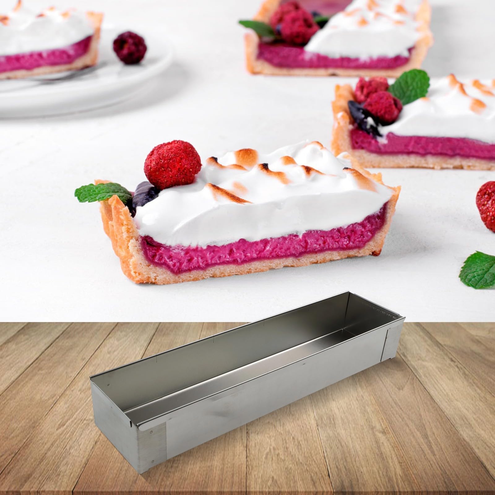Cheesecake Baking Tray For Elegant Long Cakes, User Friendly Design For Bakers Of All Levels, Perfect For Family Gatherings And Celebrations(A)