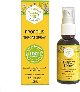 Adult Propolis Spray – USDA Certified – 100% Alcohol-Free Extract, Supports Throat & Respiratory Health, Rich in Antioxidants (1.01 Fl Oz, Pack of 1)