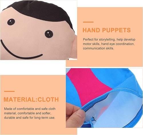 Miniatura 7 de STOBOK Marionetas de mano para niños, marionetas de mano para niños, marionetas de mano para niños, marionetas de mano de tela suave, marionetas de