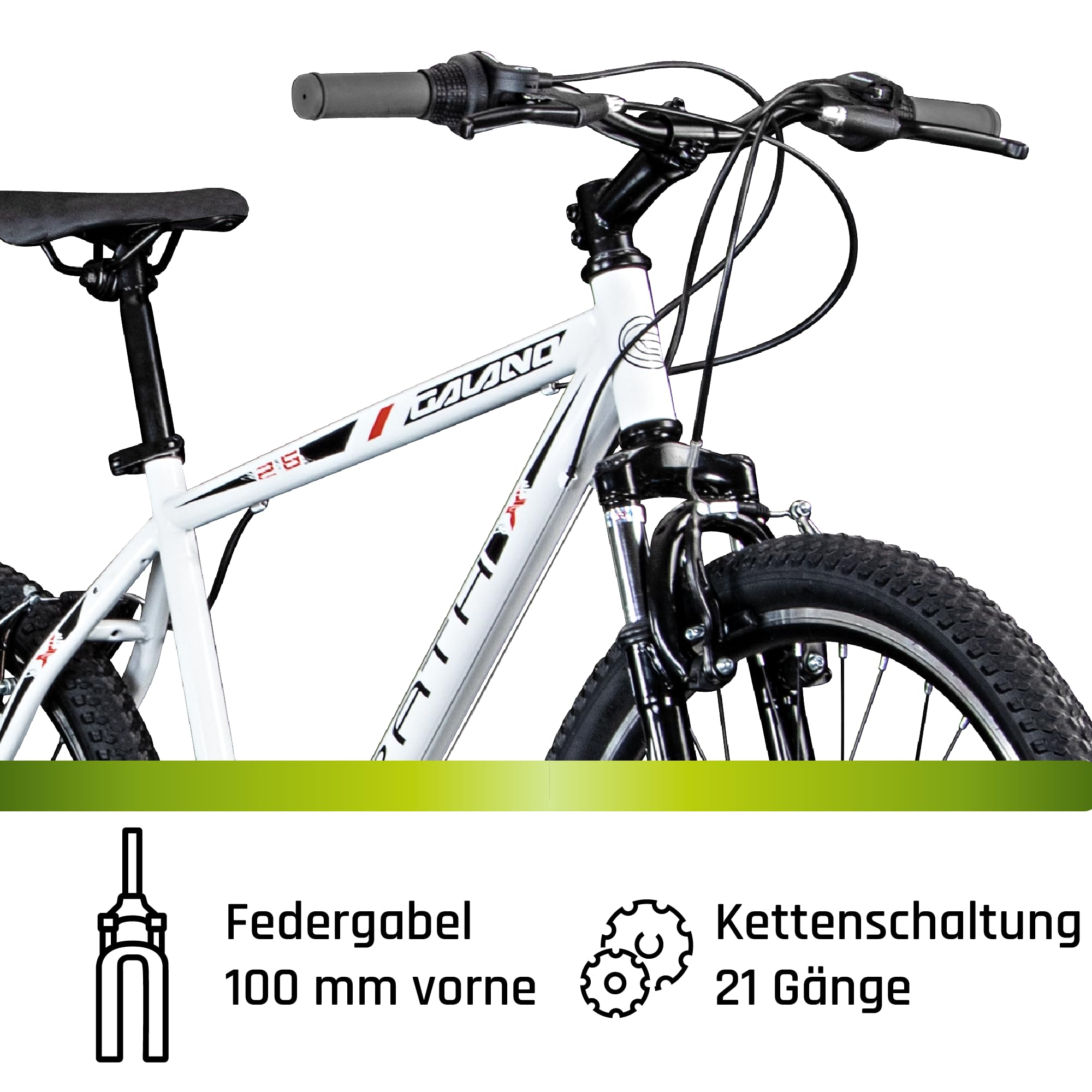Galano Path Mountainbike 160-185 cm Fahrrad Damen und Herren 26 Zoll Mountain Bike 21 Gang Schaltung MTB für Erwachsene und Jugendliche Hardtail mit Federgabel V-Brake