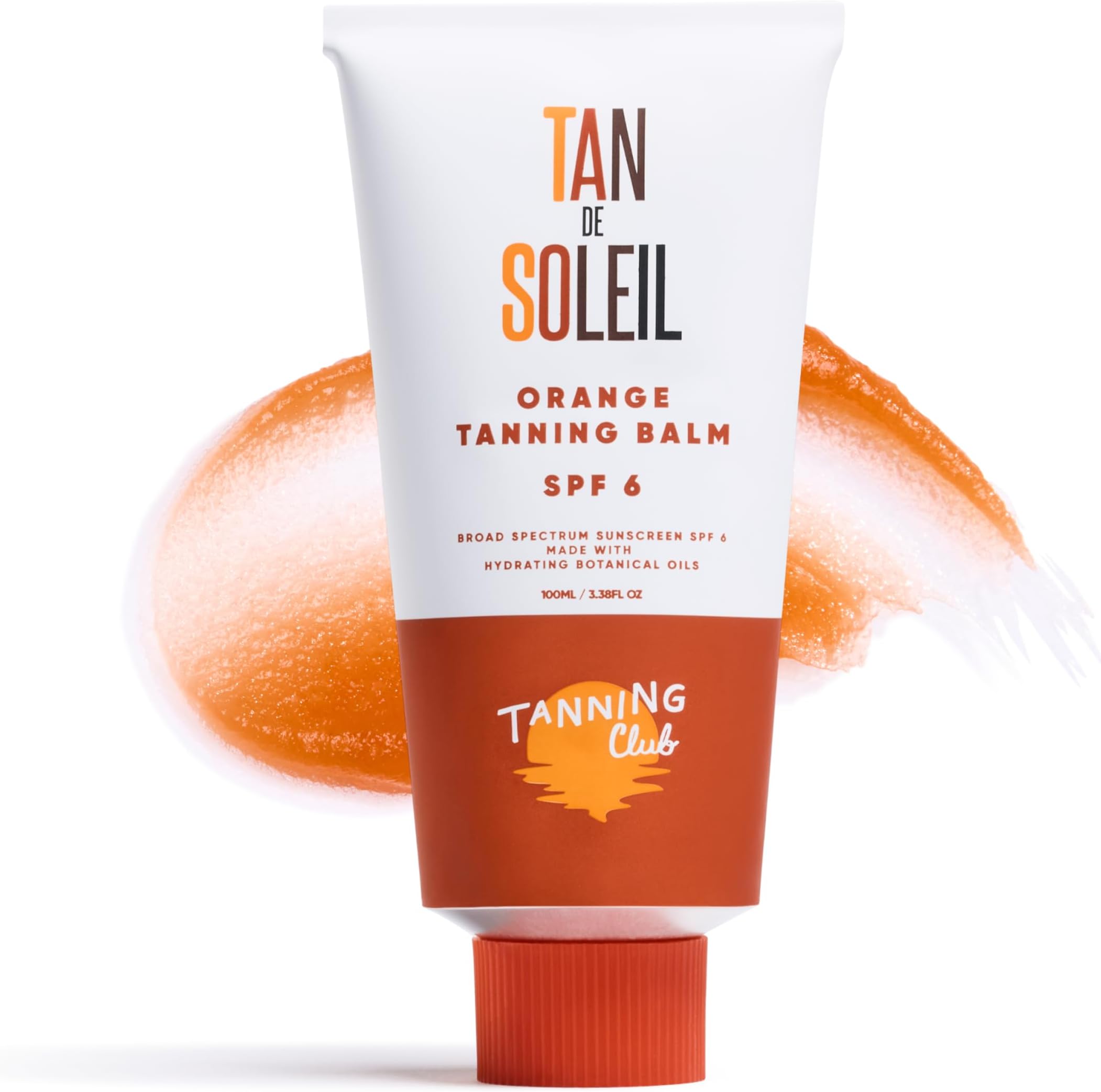 Tanning Club - Tan De Soleil Orange Gel - SPF 6 Sun Tanning Lotion - Botanical Formula for Sun-Kissed Glow - 100ml