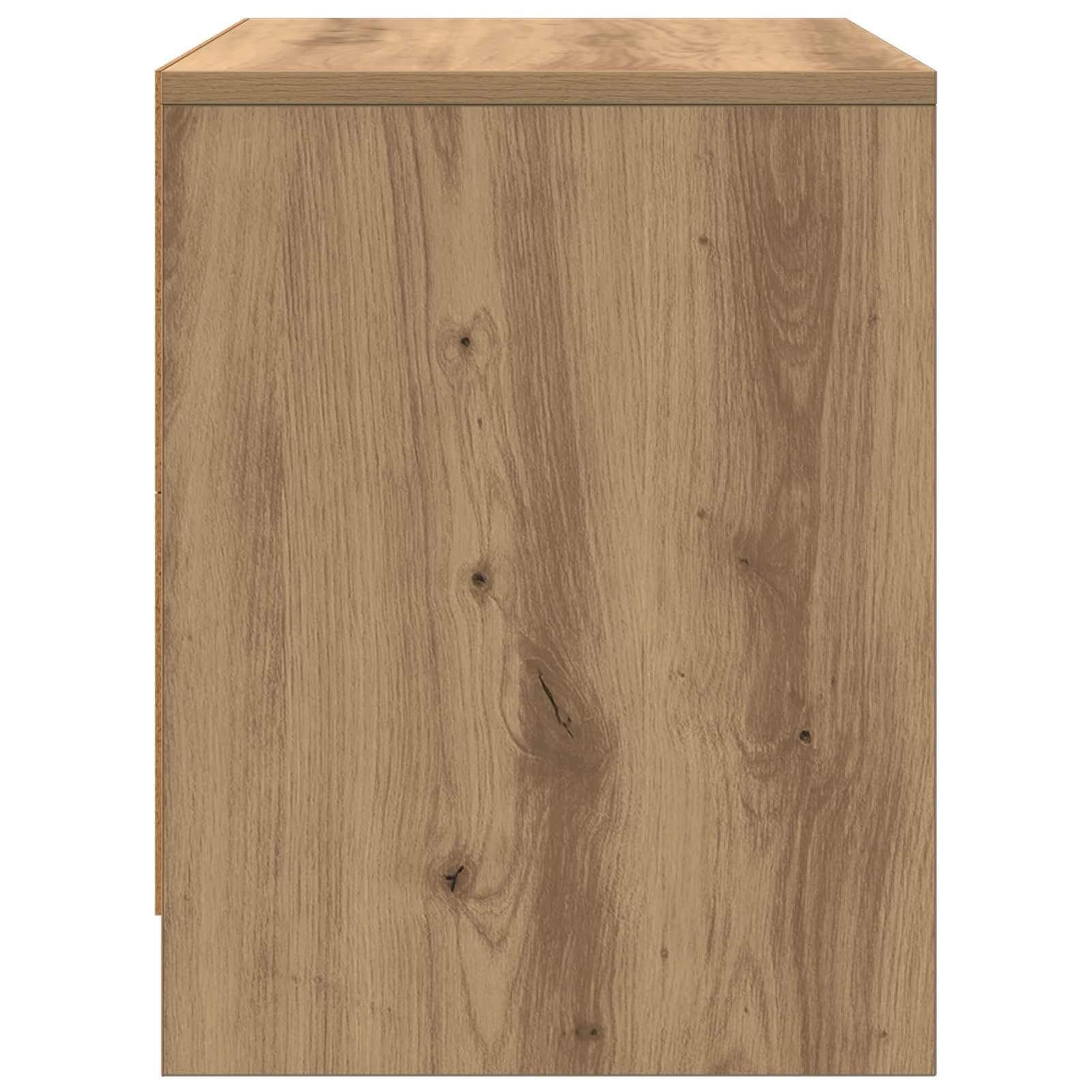 Nachttisch Artisan-Eiche 45x34x44,5 cm Holzwerkstoff | Rustikales Design aus langlebigem Holzwerkstoff, max. 60 kg Belastung, pflegeleicht mit feuchtem Tuch