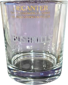 طقم زجاجي من الصخور المحفورة المميزة من BUSHMILLS - طقم من نظارتين