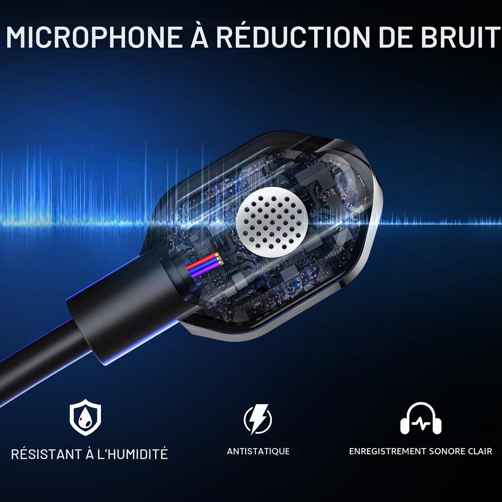 Gvyugke Casque de Jeu sans Fil 2,4 GHz pour Xbox Series, Casque avec Microphone pour PS5/4/PC/Switch/Mac, réduction du Bruit, Son Surround 3D, 60 Heures d'autonomie et lumières RVB