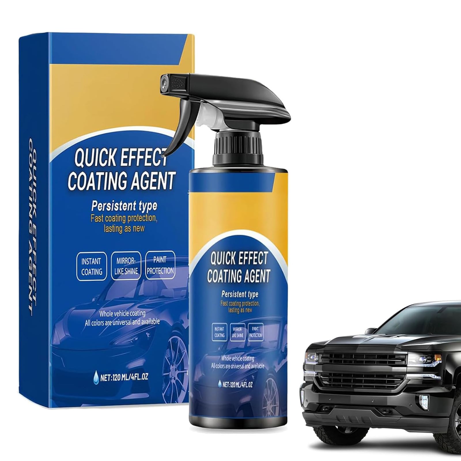 Advanced Car Quick-Acting Coating Agent Spray for Vehicles, Multifunctional Car Restore Spray,Oil Film Emulsion Glass Cleaner,Persistent Type Fast Coatin Protection Lasting as New
