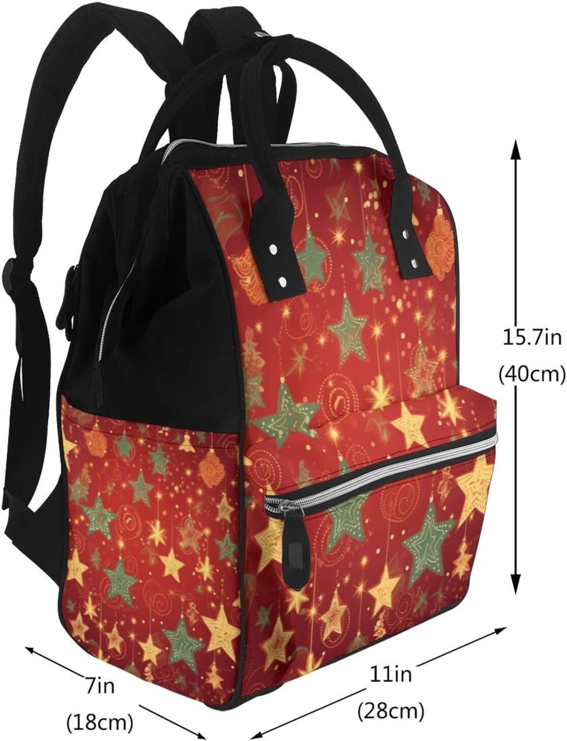 Christmas Diaper Bag Large Capacity Travel Backpack image 2