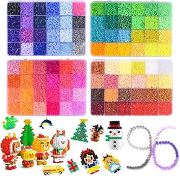Parlor, Mini Iron Beads, 0.1 inch 2.6 mm, Approx. 52,000, 96 Colors, Nano Beads, DIY, Craft Projects, Handmade, Birthday Christmas Gift