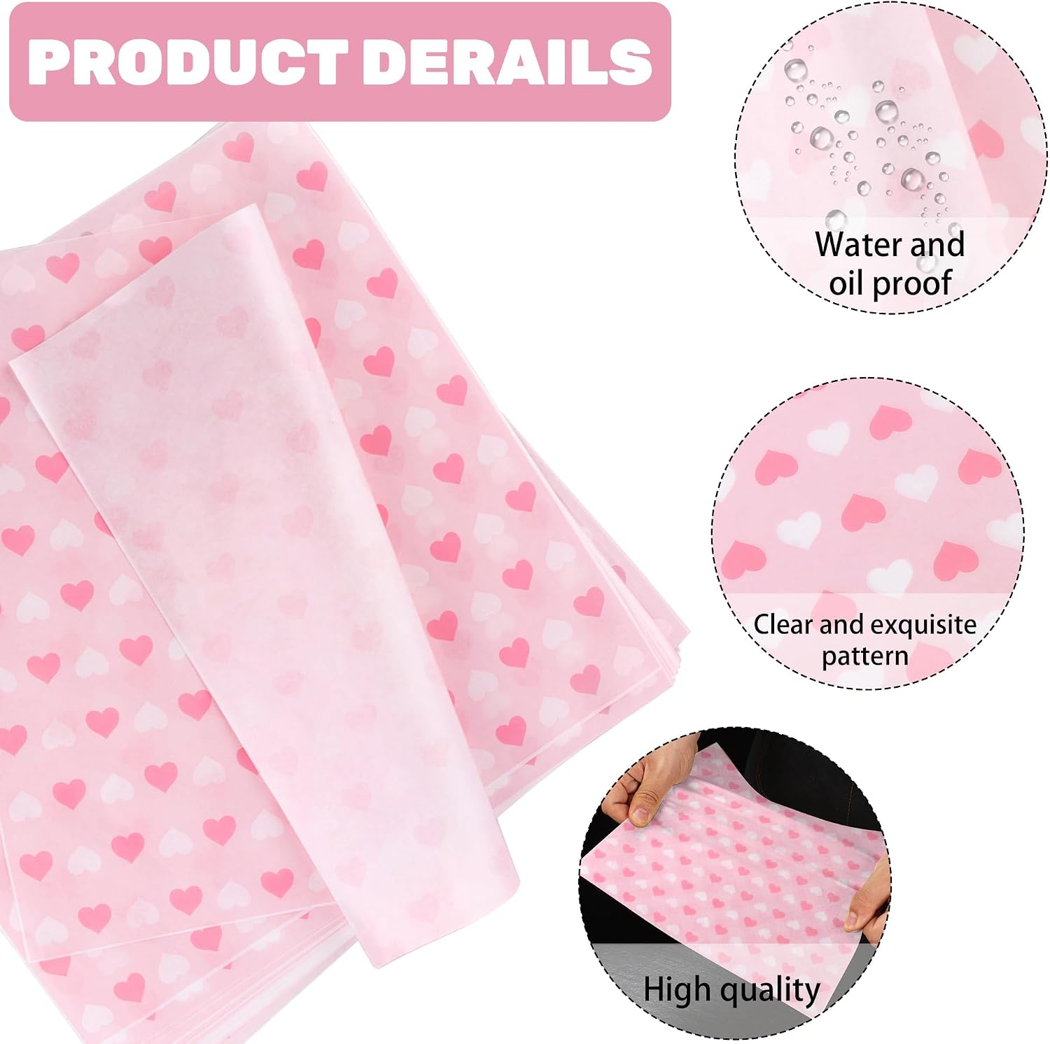 Dry Waxed Deli Paper Sheets 100 PCS 12x12 inch Sandwich Wrapping