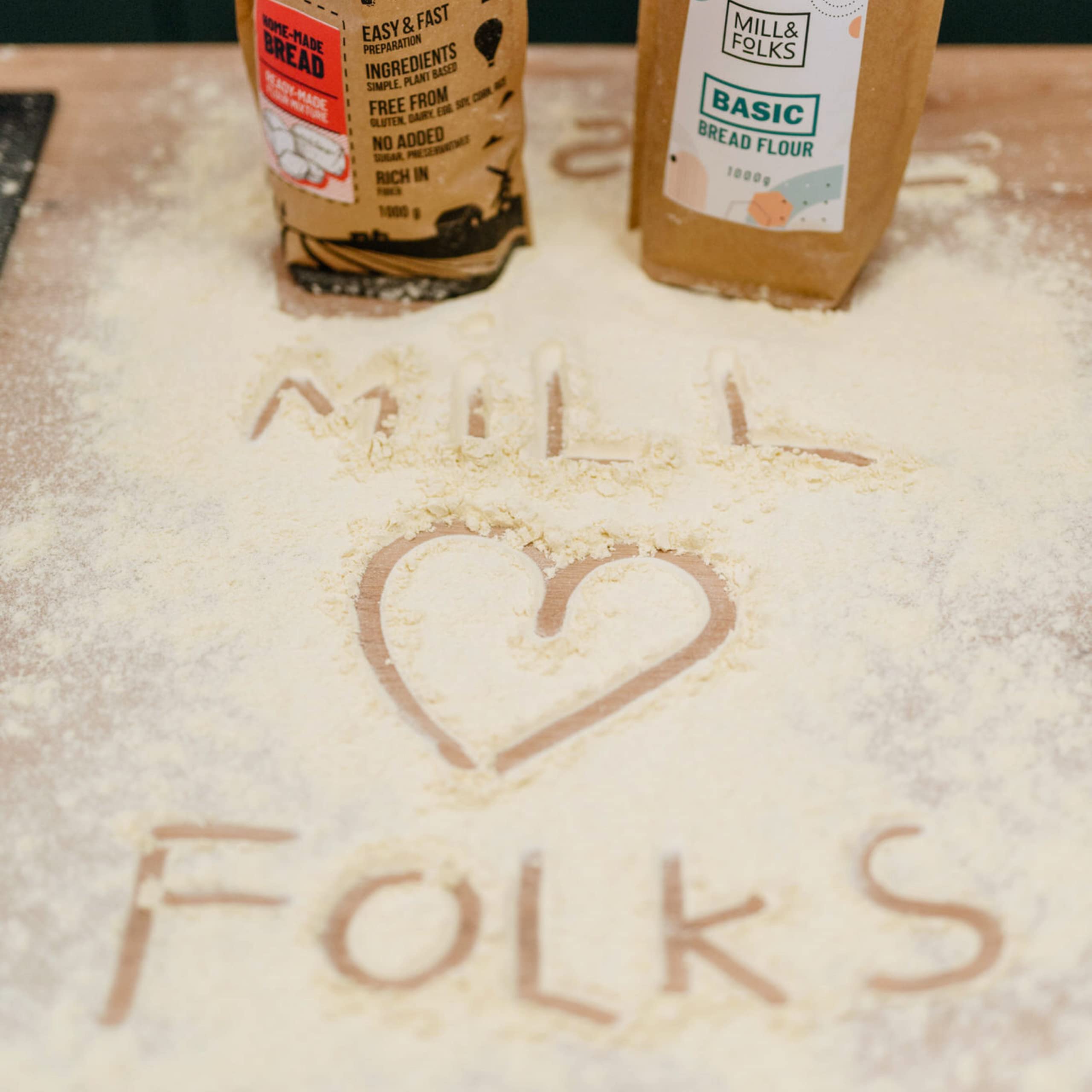 Mill & Folks Harina de lentejas rojas, 4 x 450 g, vegana y sin gluten