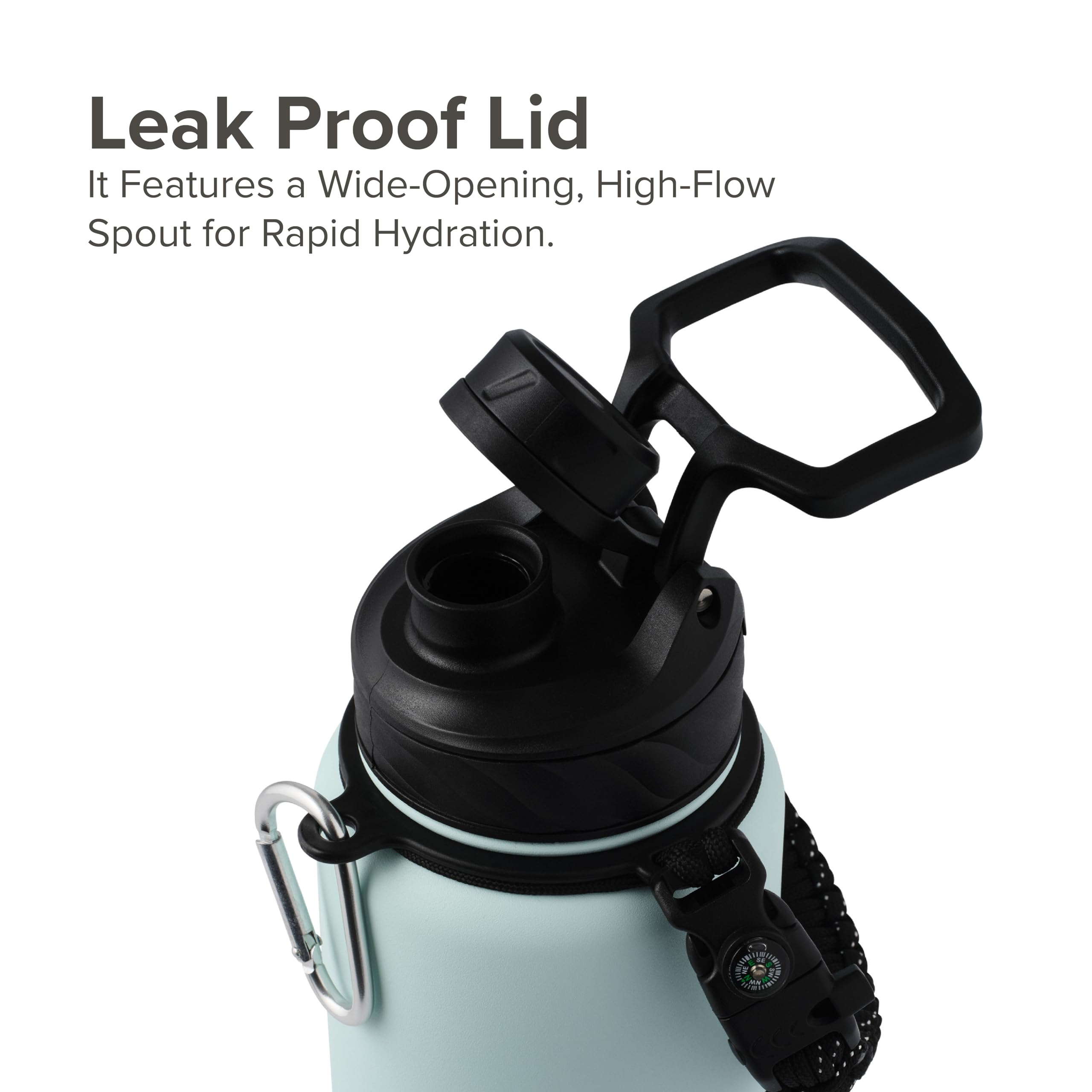 Amazon.com: Hydragear Zenith Chugger 40 oz Stainless Steel Bottle