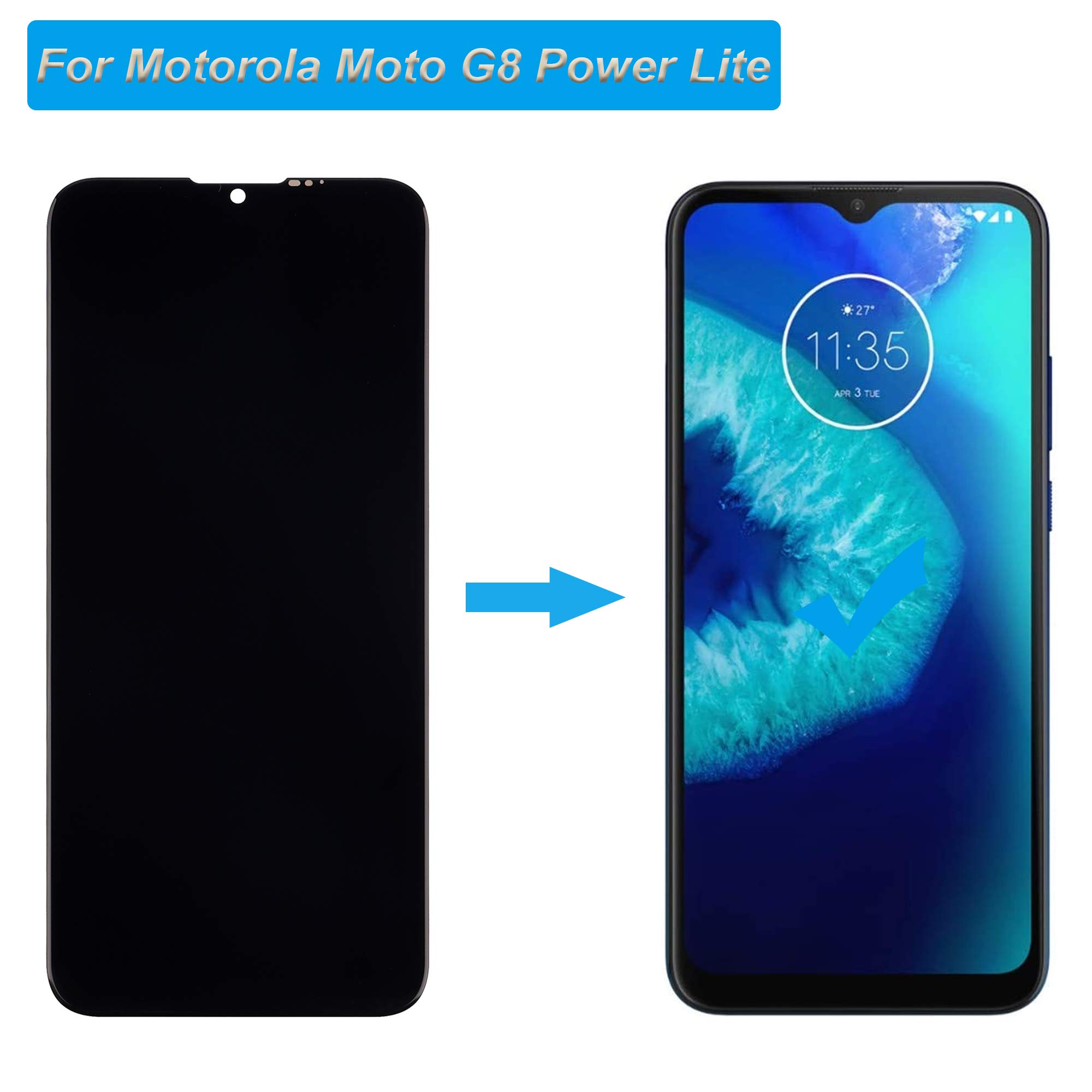 Amazon.com: E-yiiviil LCD Display Compatible with Moto G8 Power