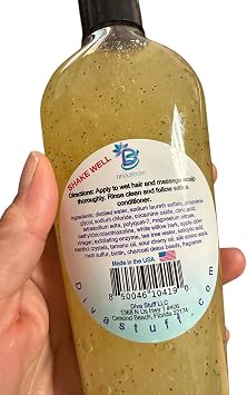 Shampoo for Bumps and Lumps on The Scalp, 8 Fluid Ounces, by Diva Stuff