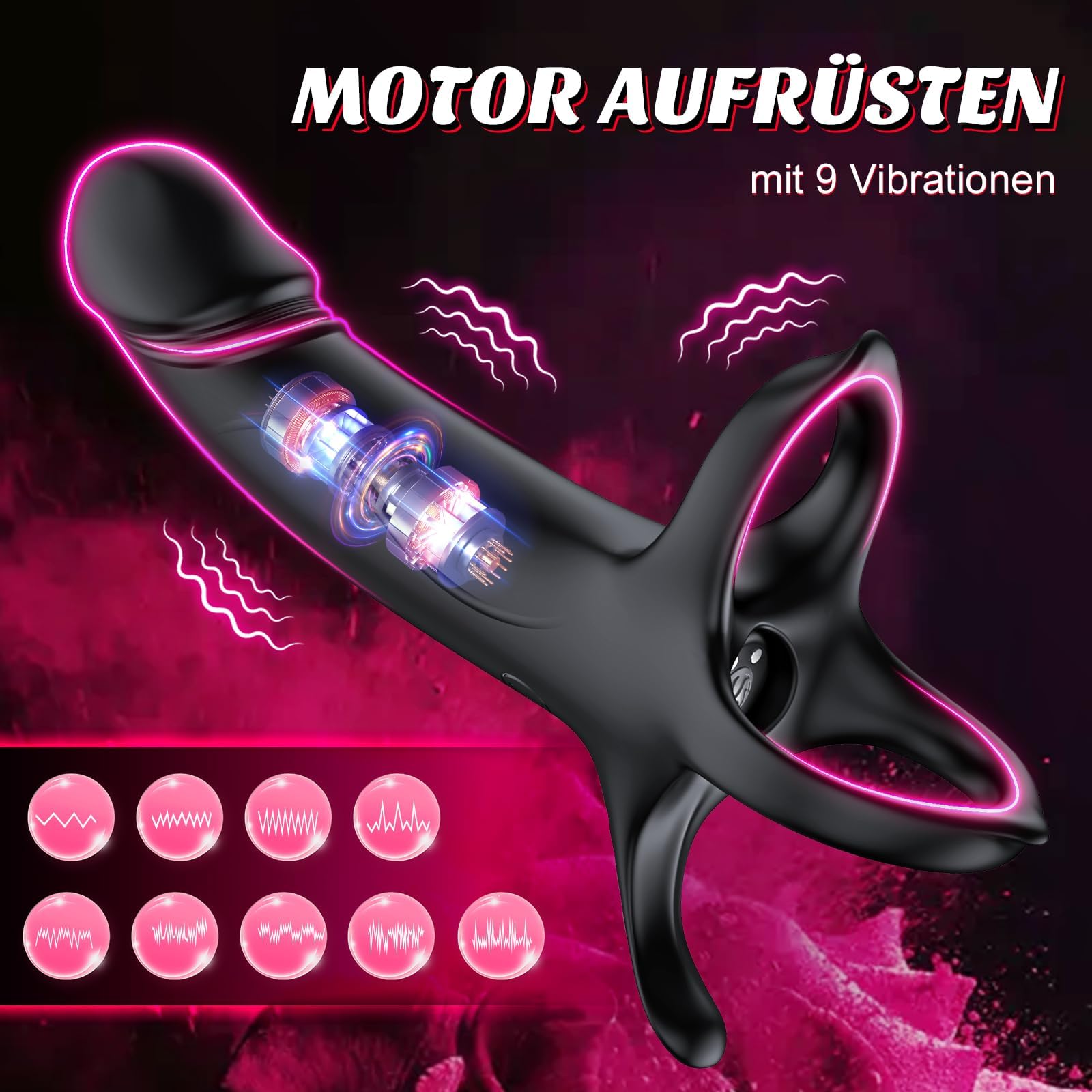 Vibratore anale Dildo Giocattoli del sesso per coppie Sesso estremo, Anello del cazzo Stimolazione della prostata Uomo Giocattoli del sesso Solo, Plug anale Set di vibratori Anello del cazzo