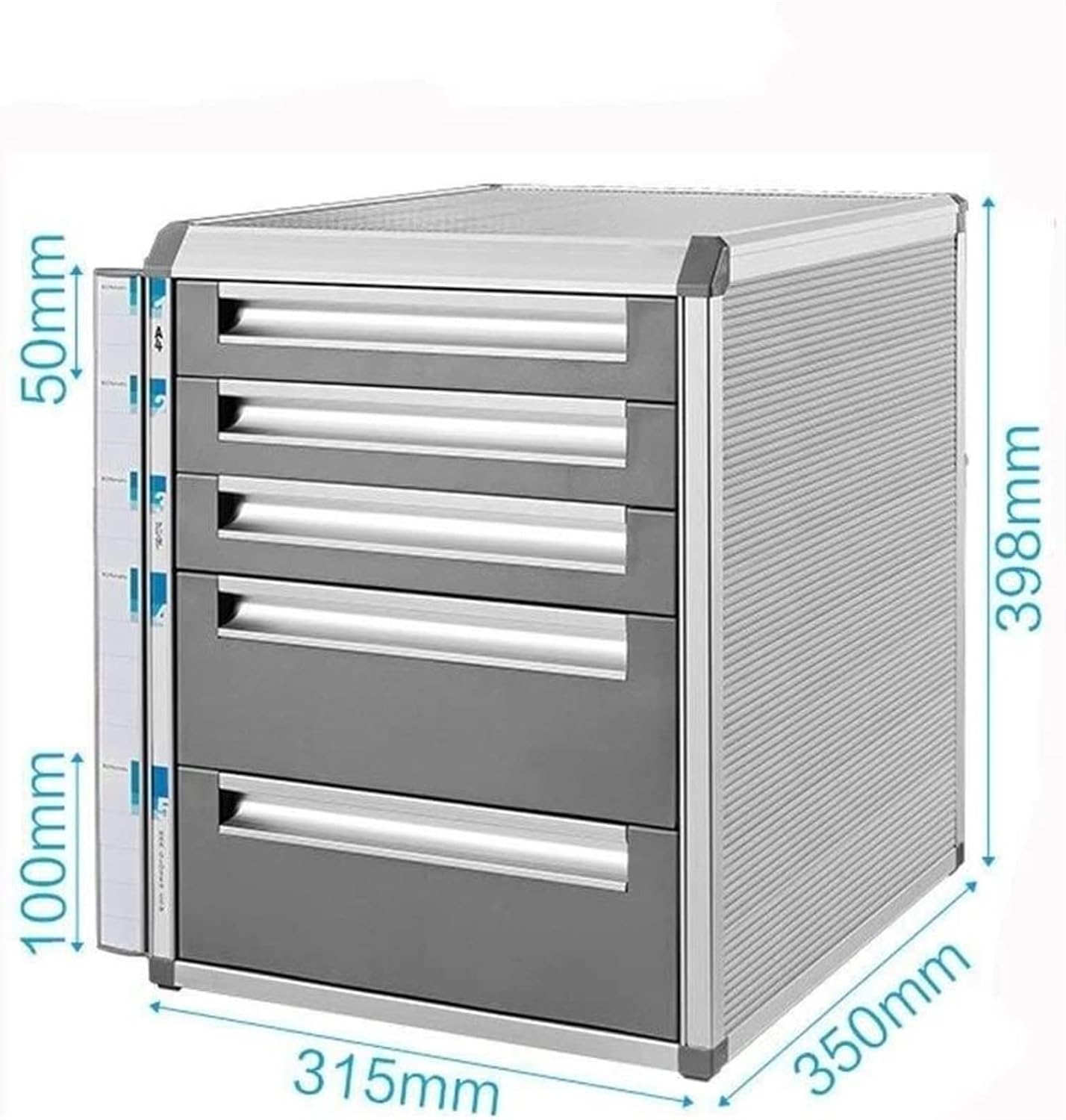 Office Filing Cabinet Metal with Lock Office File Drawer Cabinet Multi-Layer Organizer