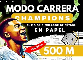 CREA TU LIGA de FÚTBOL en PAPEL. Elige tu equipo y Ficha con 500 Millones a los mejores del mundo.: El nuevo DEFINITIVO MODO CARRERA. Vive la emoción del fútbol con los dados.