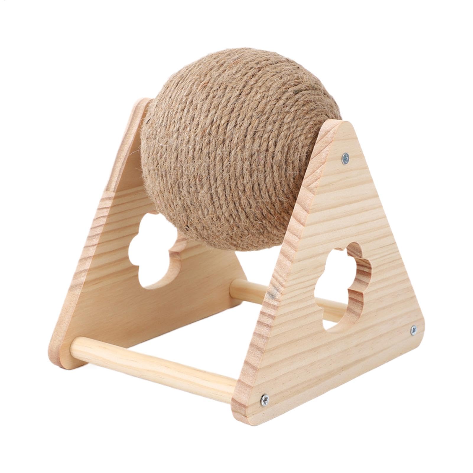 Fournitures de divertissement pour chats et chiots : balle en sisal d'exercice 17 cm