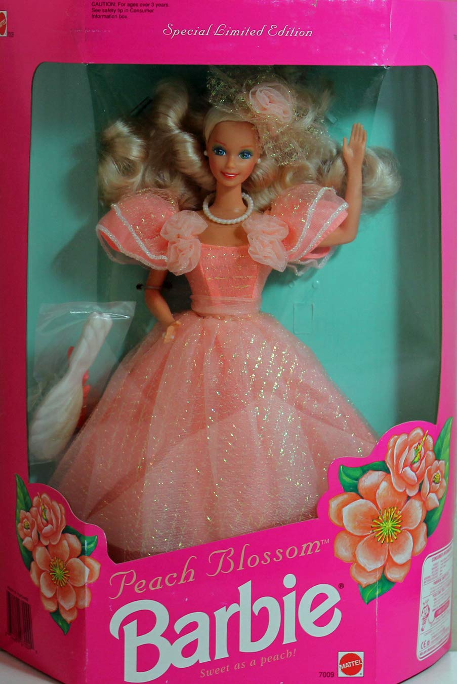 PEACH BLOSSOM BARBIE, SPECIAL LIMITED EDITION, 1992 EDITION, #7009