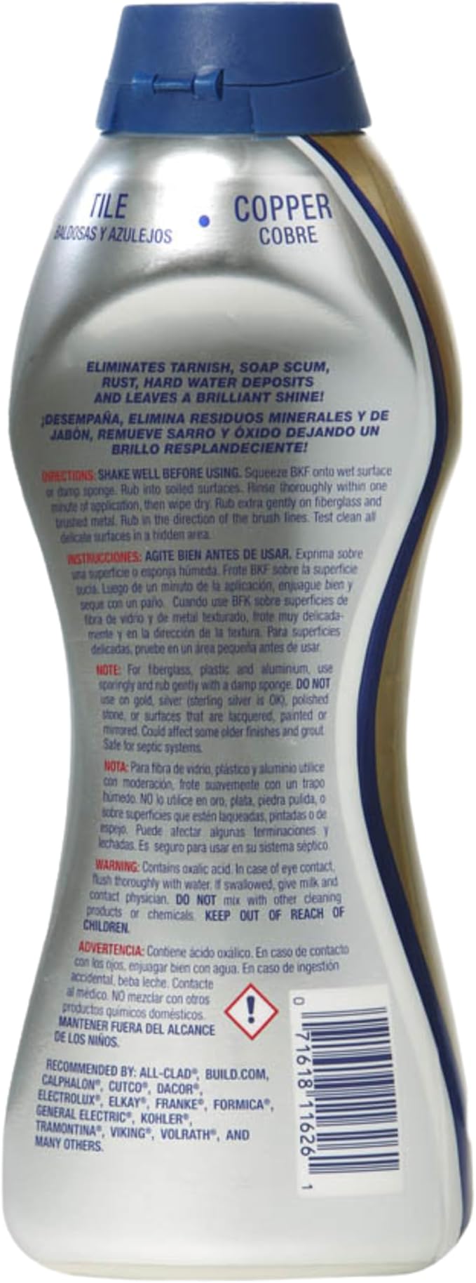 Bar Keeper Friend Soft Cleanser Líquido 2 x 26 oz Limpiador Multiuso miniatura 4