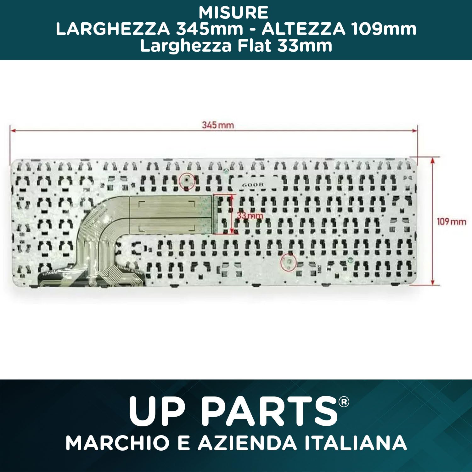 Tastiera Italiana Compatibile con HP 749658-061 per Notebook HP 250 G3 255 G3 Pavilion 15-206SL 15-G, 15-R, 250 G3, 255 G3, 15-H 15-S 15-E 15-N. 15-n010sl (E7H19EA) 15-r016nl (J6Z94EA)