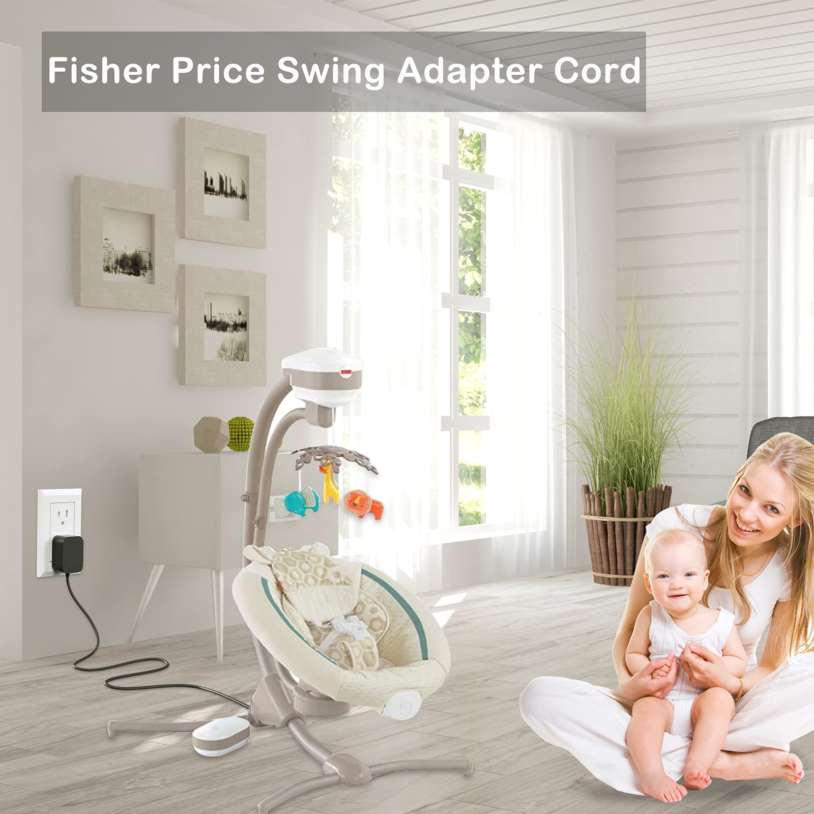 for Fisher Price Swing Power Cord 6V AC Adapter Fisher Price Ingenuity