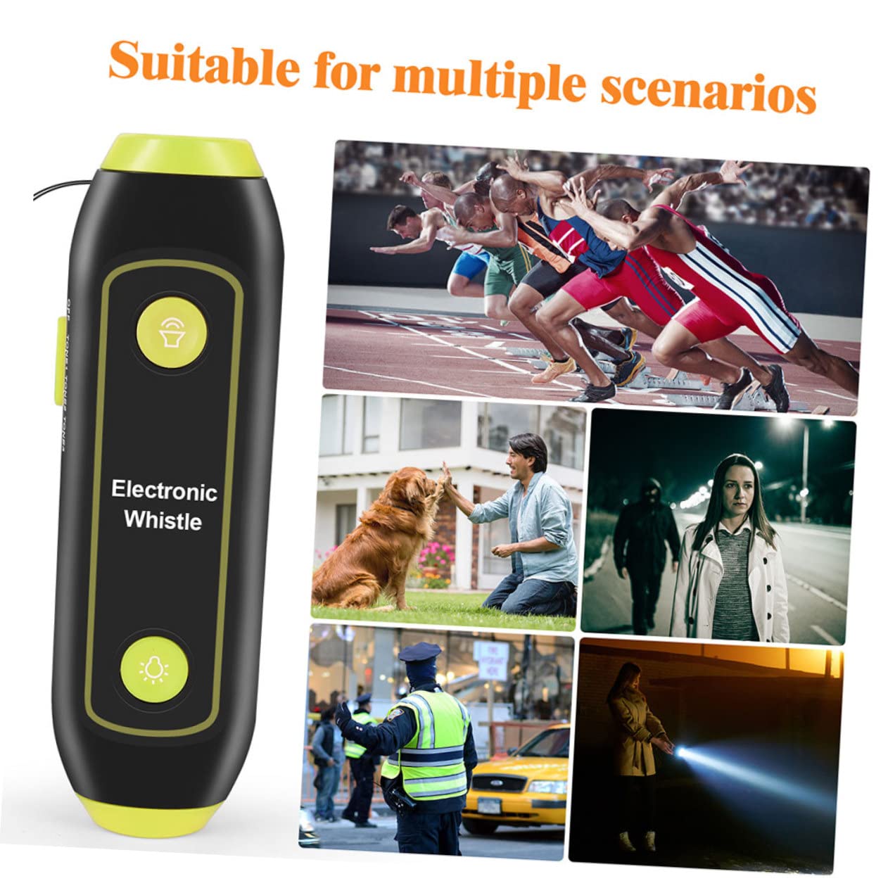 Fischietto Elettronico per Allenatori ad Alto Volume con Laccio | Verde, Abs con Componenti Elettronici e Magnete, Segnale Esterno, Uso Addestramento Pet e Marina