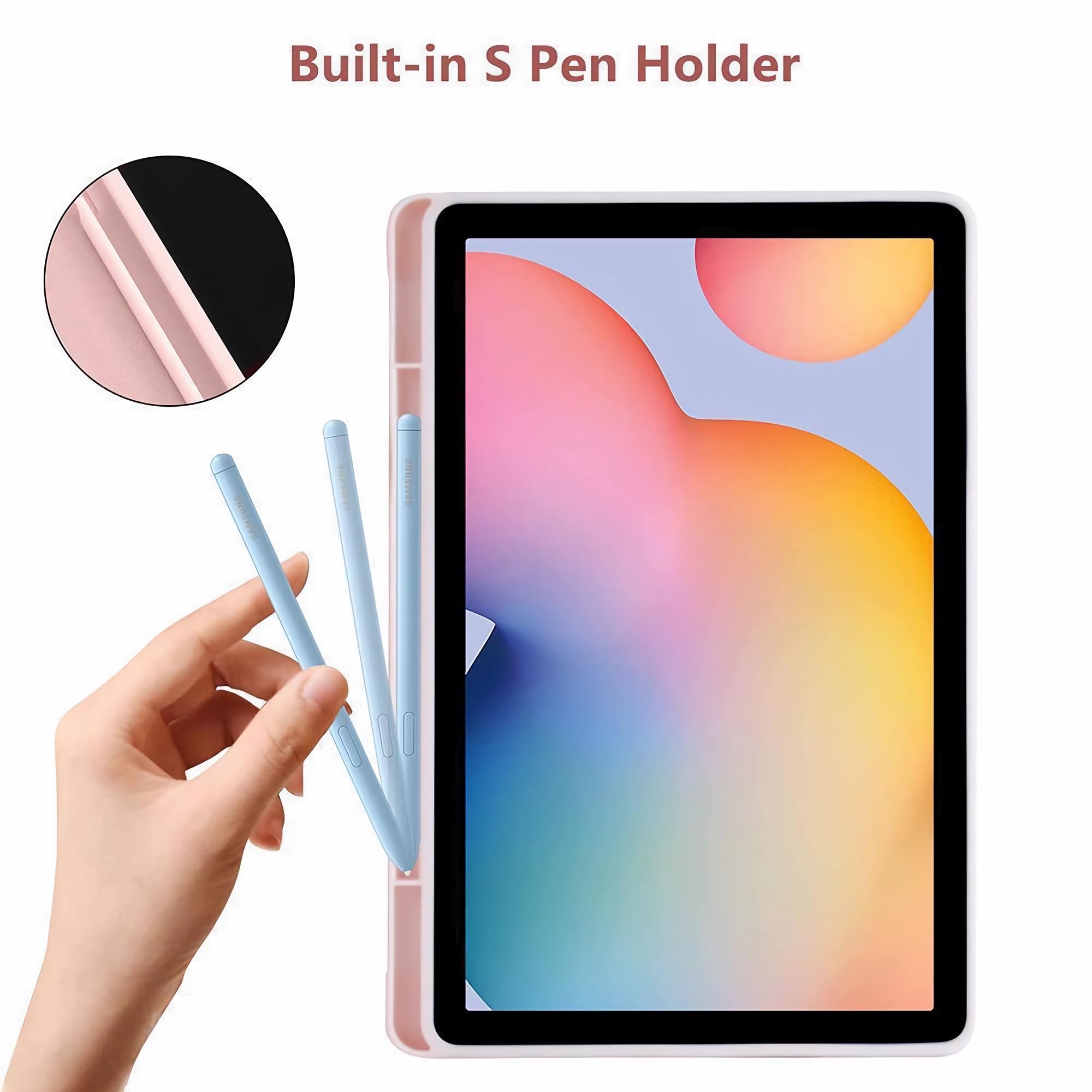 Etui z klawiaturą Bluetooth kompatybilne z Samsung Galaxy Tab S10 FE+ 13,1″(Pink)