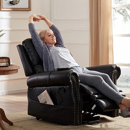 Miniatura 2 de ICYANG Silla universal ovalada de metal negro con asa de liberación reclinable, longitud del cable expuesto 3.5 pulgadas, longitud total es de 38