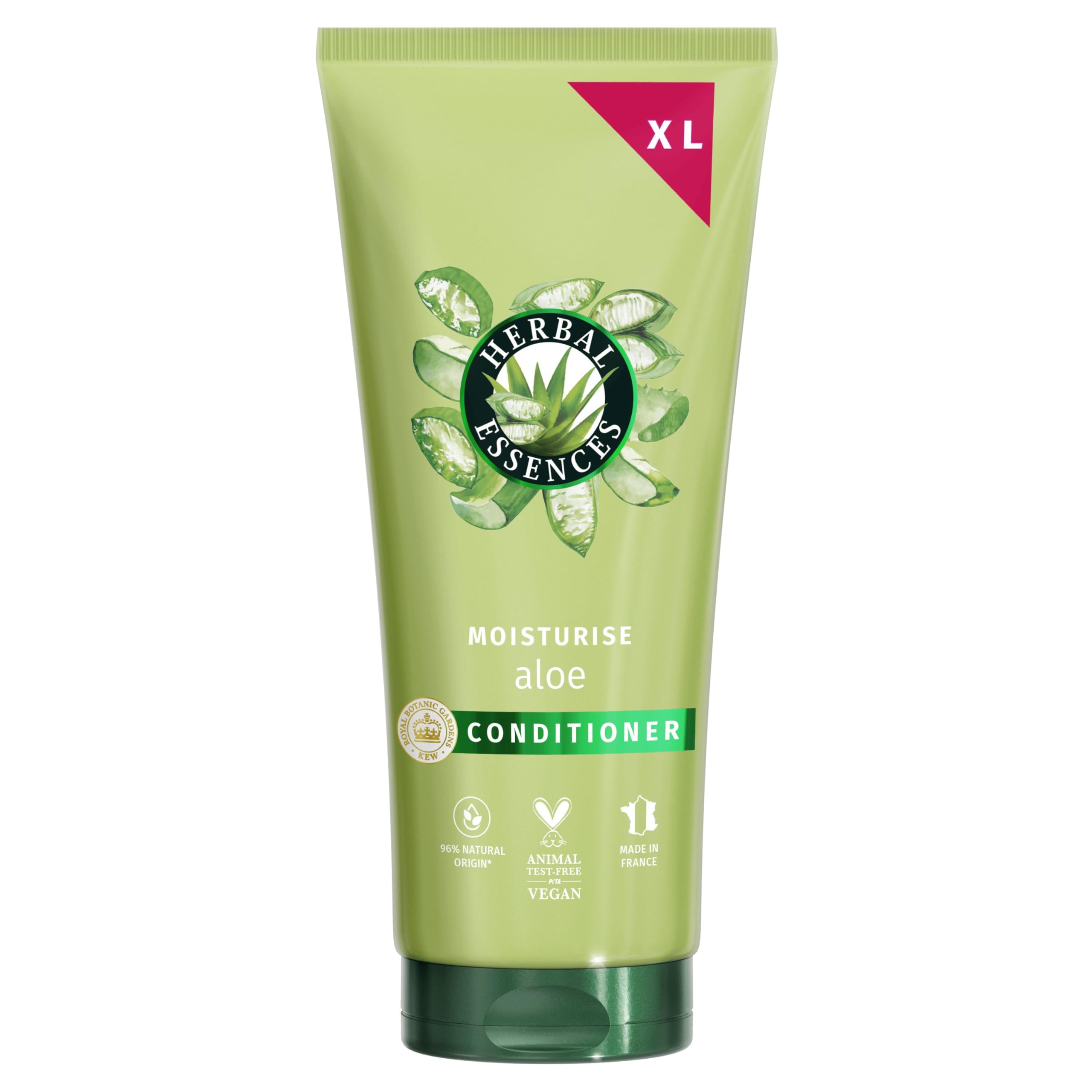 Herbal Essences Aloe Moisturise Conditioner 350ml for Very Dry Hair, Helps to Hydrate and Nourish. Blended with Natural Origin Ingredients and a Jasmine Scent. Vegan and Cruelty Free