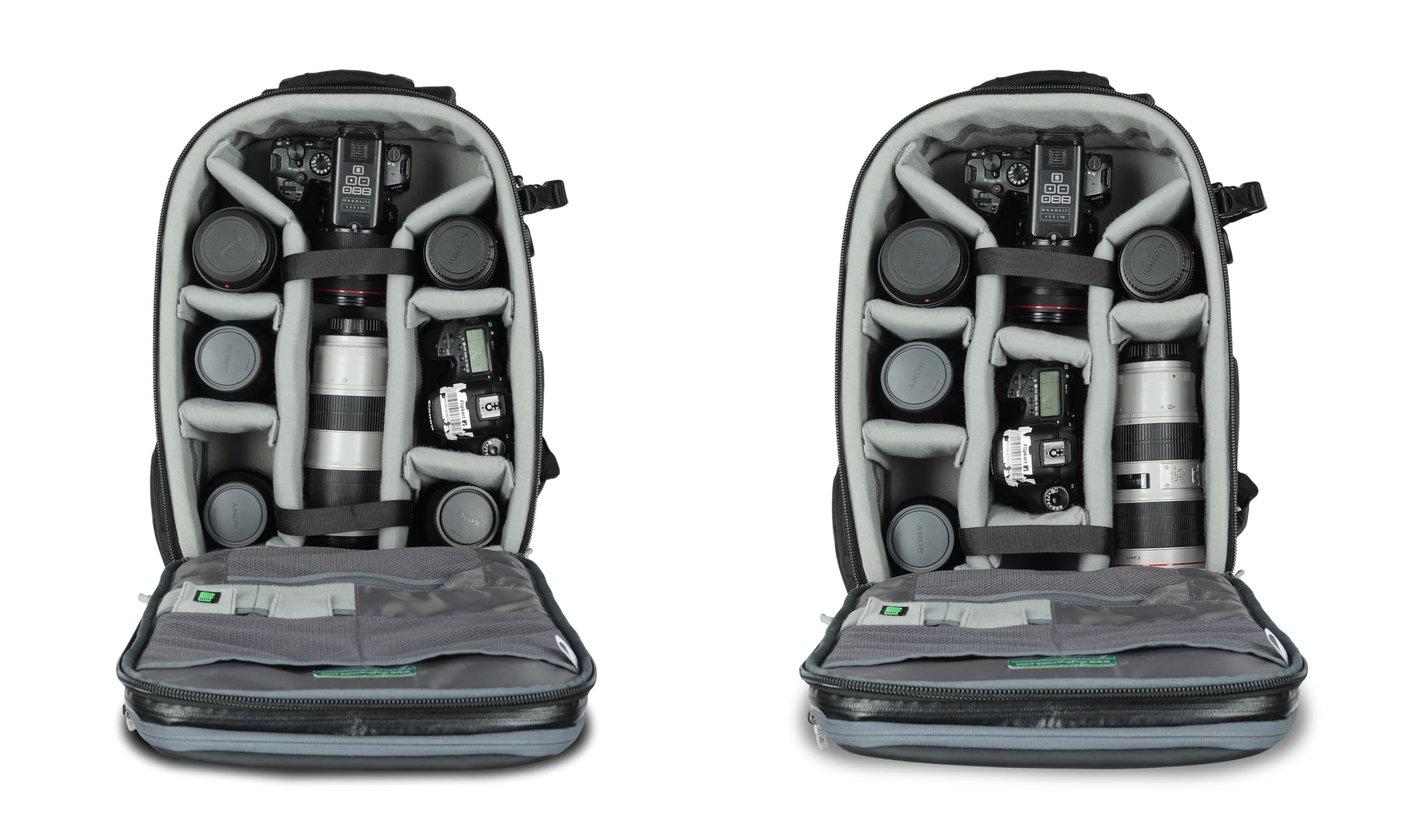 MOBIUS AIO (All In One) Legend Series Professional DSLR Backpack | Fits 2 Camera Bodies, 5-6 Lenses + 15.4” Laptop | Expandable Gimbal Compartment | YKK Zippers | Water-Resistant | Trolley Strap 1