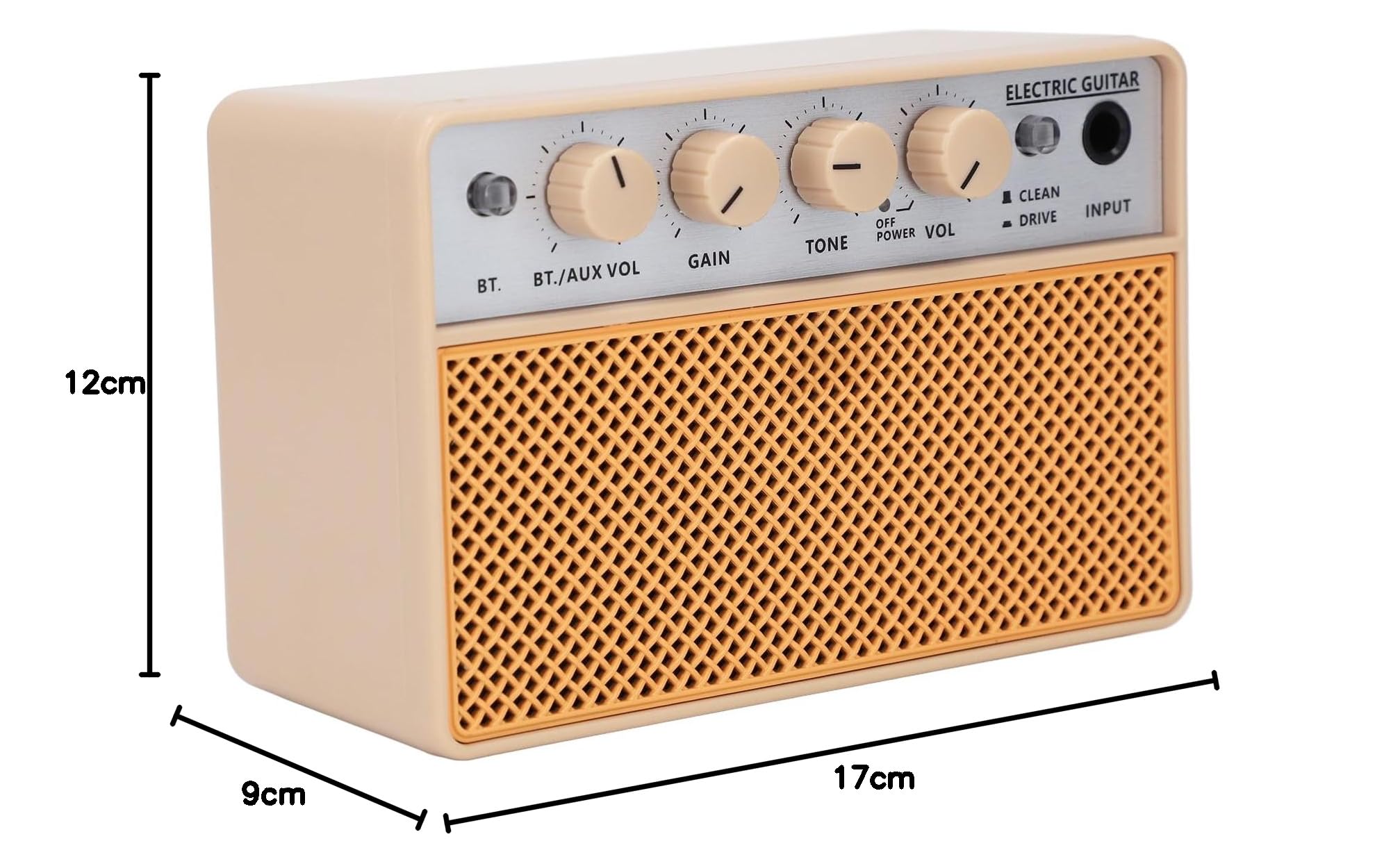 WALFRONT Amplificatore di Bassi di Chitarra Portatile a 10 -W con Puliti e di Guida per la Pratica Interna Ed Esterna, Perseveranza Permanente per gli Appassionati di Musica