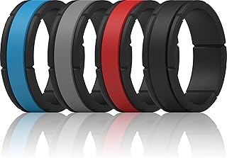 Silicone Wedding Ring for Men - 7 Rings / 4 Rings / 1...