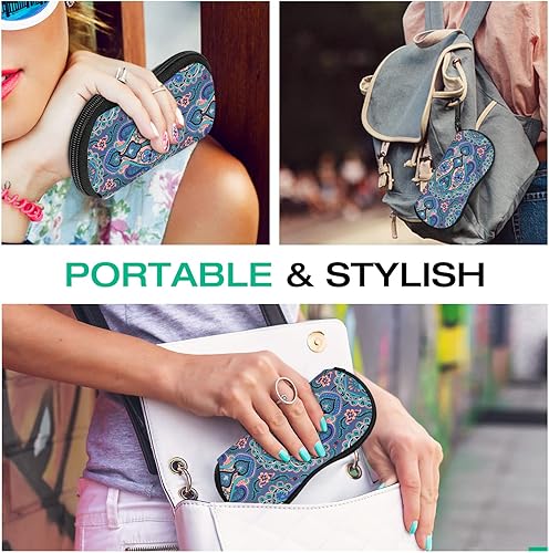 Miniatura 108 de MoKo - Estuche suave, ultra ligero, de neopreno, para lentes de sol, con cremallera y clip para cinturón