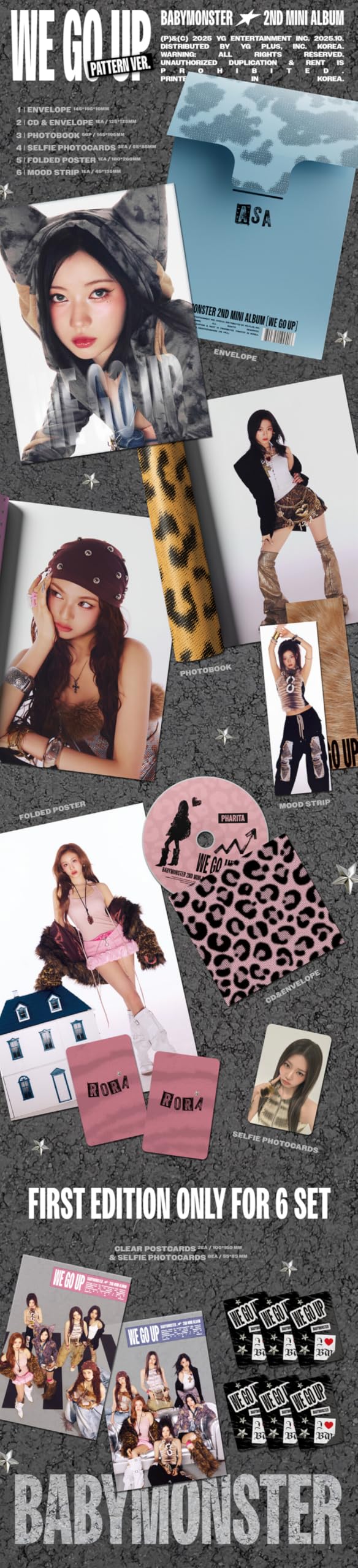 Amazon.co.jp: ベイビーモンスター ベビモン BM BABYMONSTER WE GO UP