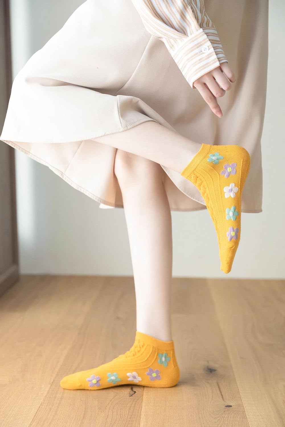 Benefeet Sox Ankle Socks for Women Girls Fun Novelty Animal Floral Pattern Low Cut Liner Socks Cute Cotton Casual Socks - Image 5