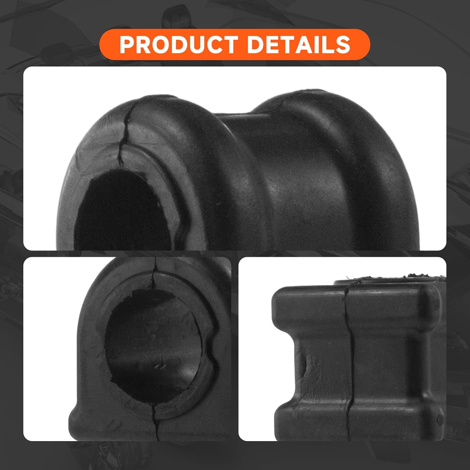 68213310AA Front Stabilizer Sway Bar Bushing Compatible with Jeep Grand Cherokee 3.0L 3.6L 5.7L 2011-2020, Compatible with Dodge Durango 2011-2020, OE Replace# 52124887AD 68184510AA, Set of 2