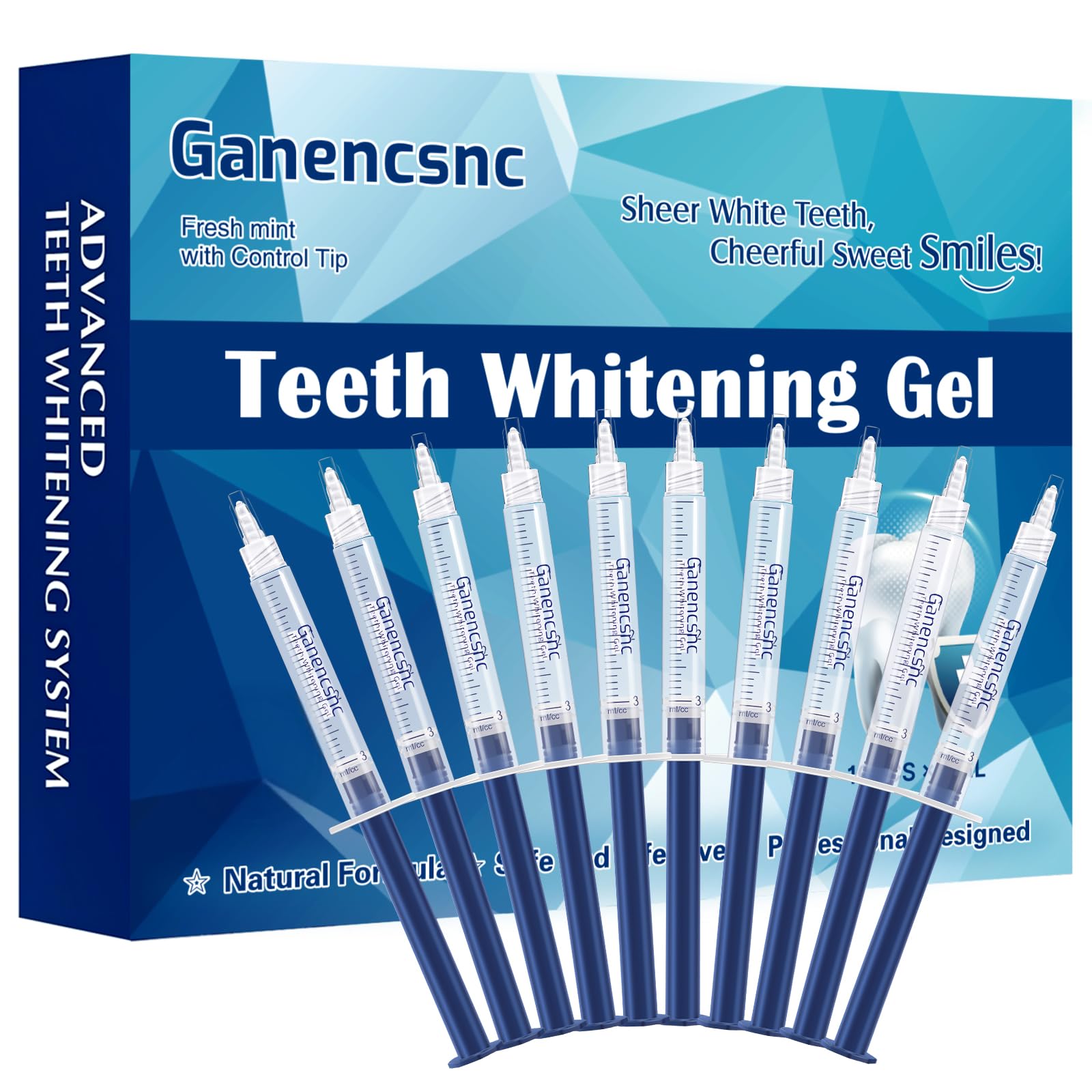 Amazon.com: 35% Ganencsnc 10-Pack Teeth Whitening Gel Refills