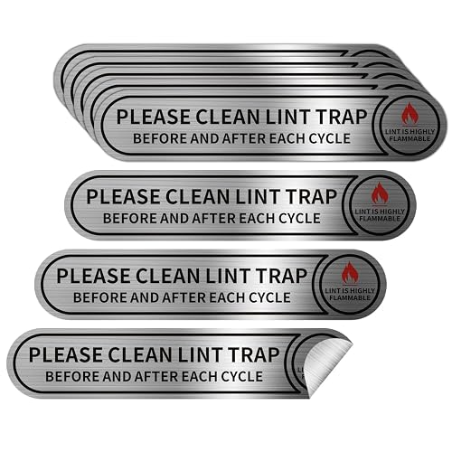8 pieces Clean Lint Trap Before and After Each Cycle
