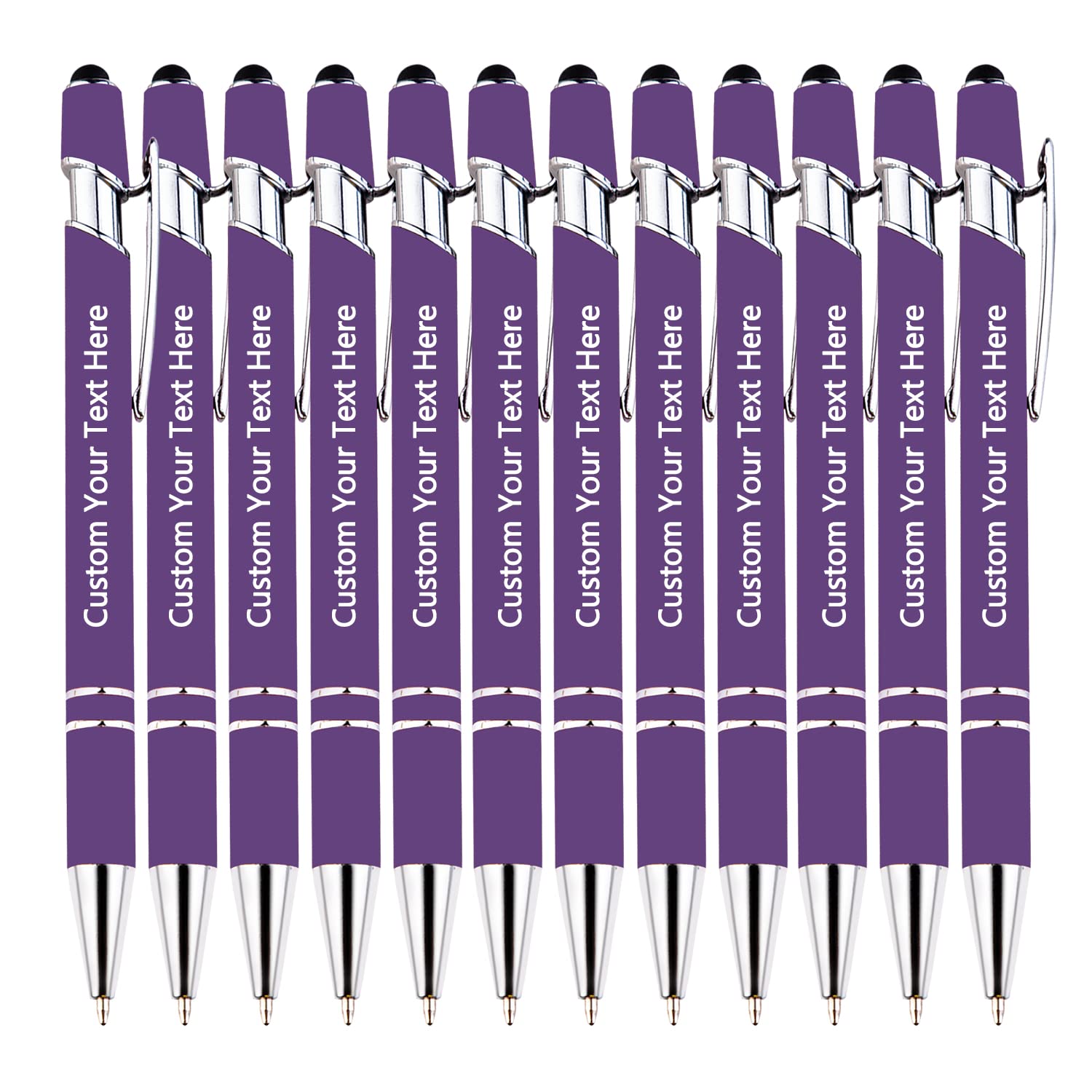 KOLOWKO Personalized 2-in-1 Ballpoint Pen & Stylus - Custom Text/Name/Message - Bulk Order Up to 1000 Pens for Business, Graduation, Anniversary โ image 1