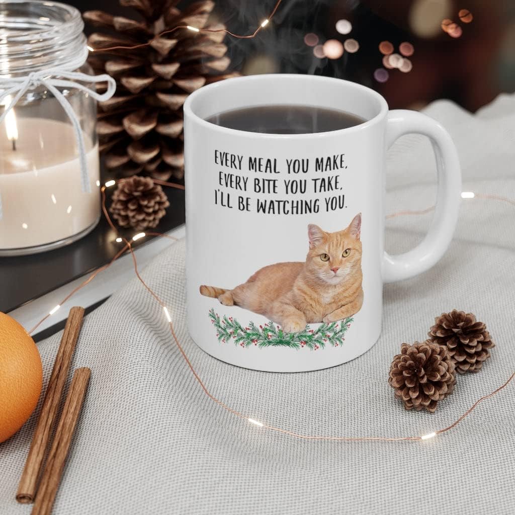 Lovesout Funny Tabby Cat Orange Gifts For Women Mother's Day 2026 Every Meal You Make Every Bite You Take Coffee Mug Ceramic Cup White 11oz - Image 6