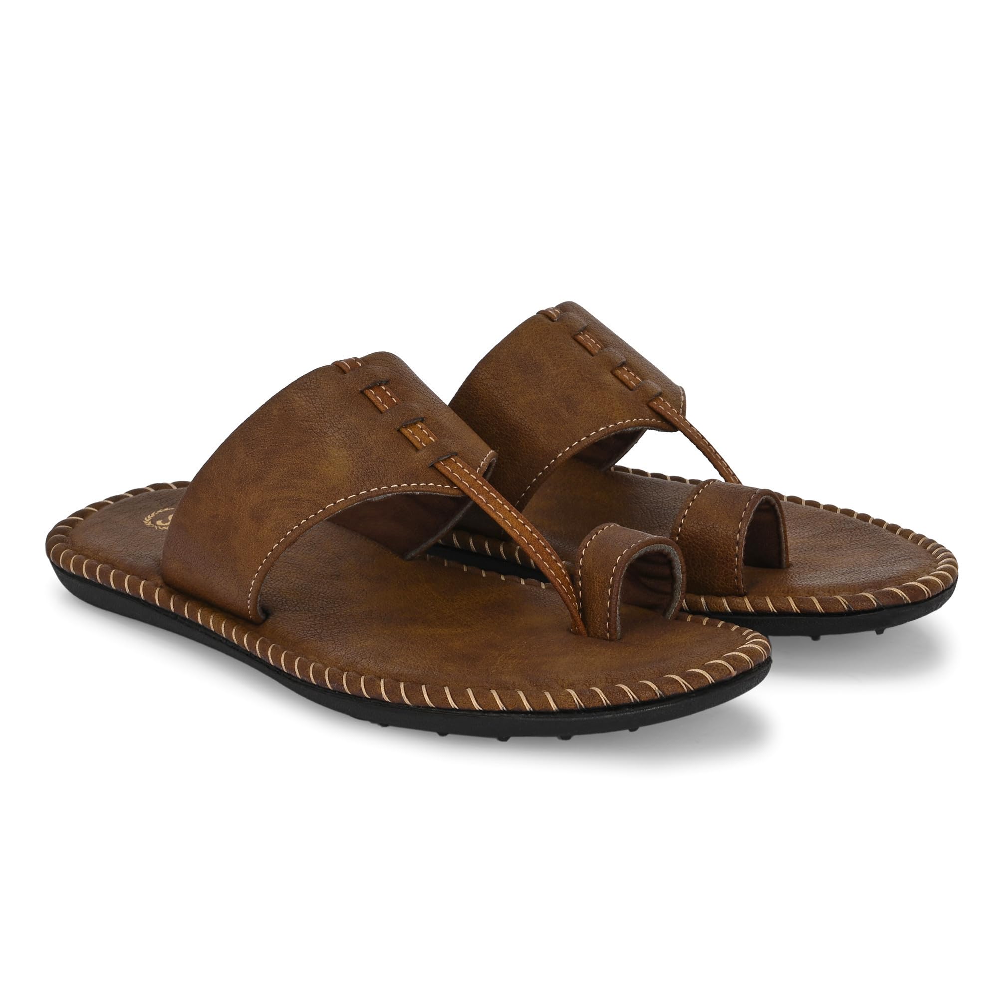 softy vegen Men's Ethnic Kohlapuri, Chappals & Slippers - Casual Footwear for Indoor/Outdoor Use | Cushioned Kohlapuri Slippers with Toering | Soft, Comfortable & Lightweight | Memory foam insole | Ethnic wear | Non slip sole | Casual and Trendy-picture-16