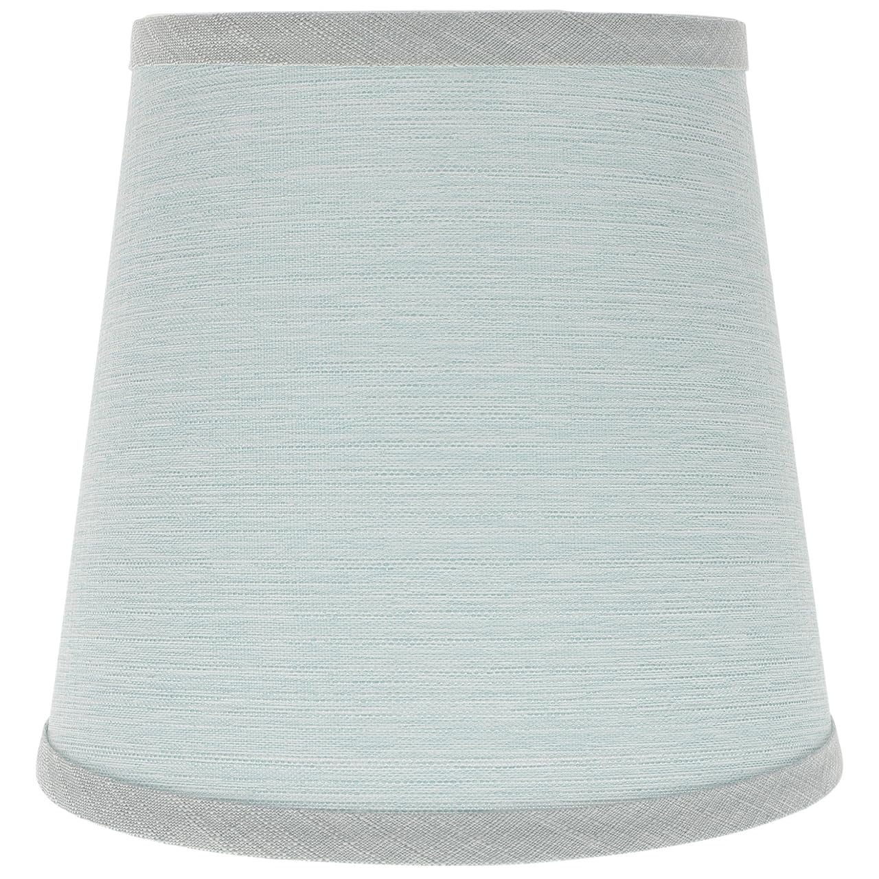 YARNOW Fabric Lampshade Small Light Blue Table Lamp Shade Bedside Floor Lamp Cover Softens Light Easy to Install 5.91X5.51X4.33In